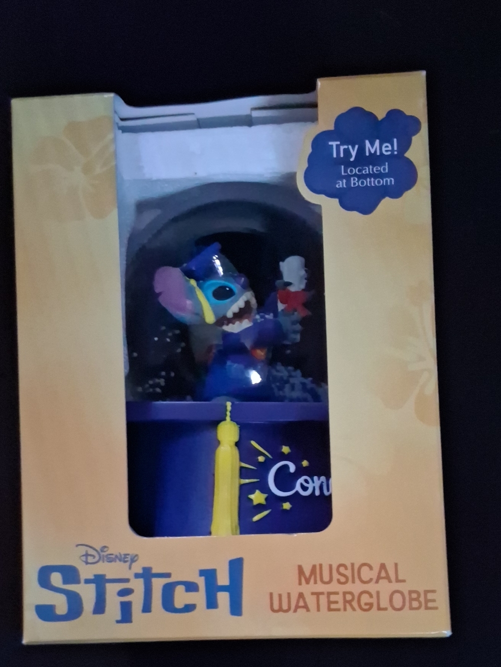 Disney Stitch Musical Waterglobe – Blue, Purple, Yellow For Any Thing That Cong